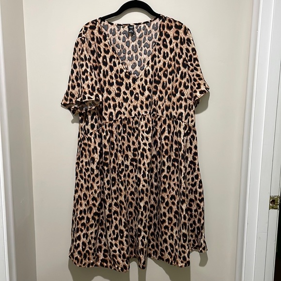 SHEIN Leopard Print Dress - Brown and Black - Picture 1 of 5